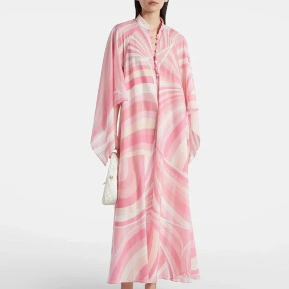 Emilio Pucci Iride cotton muslin print kaftan